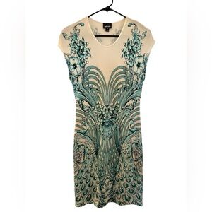 EUC JUST CAVALLI PEACOCK 🦚 DRESS SIZE 42